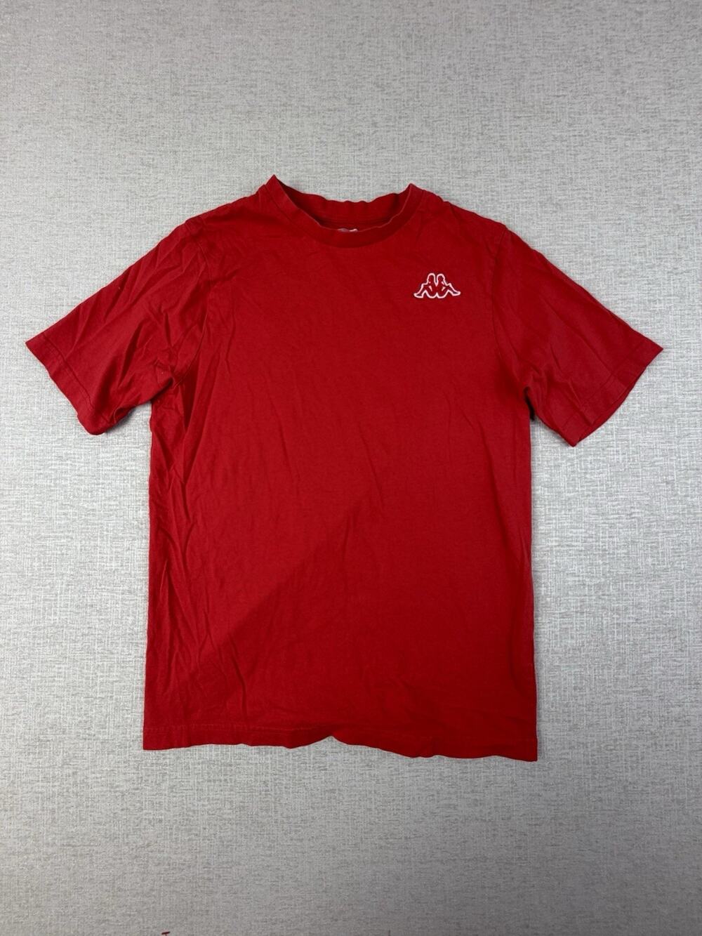 Kappa Omini Logo T-Shirt Men’s Medium Red Embroidered Athletic Tee